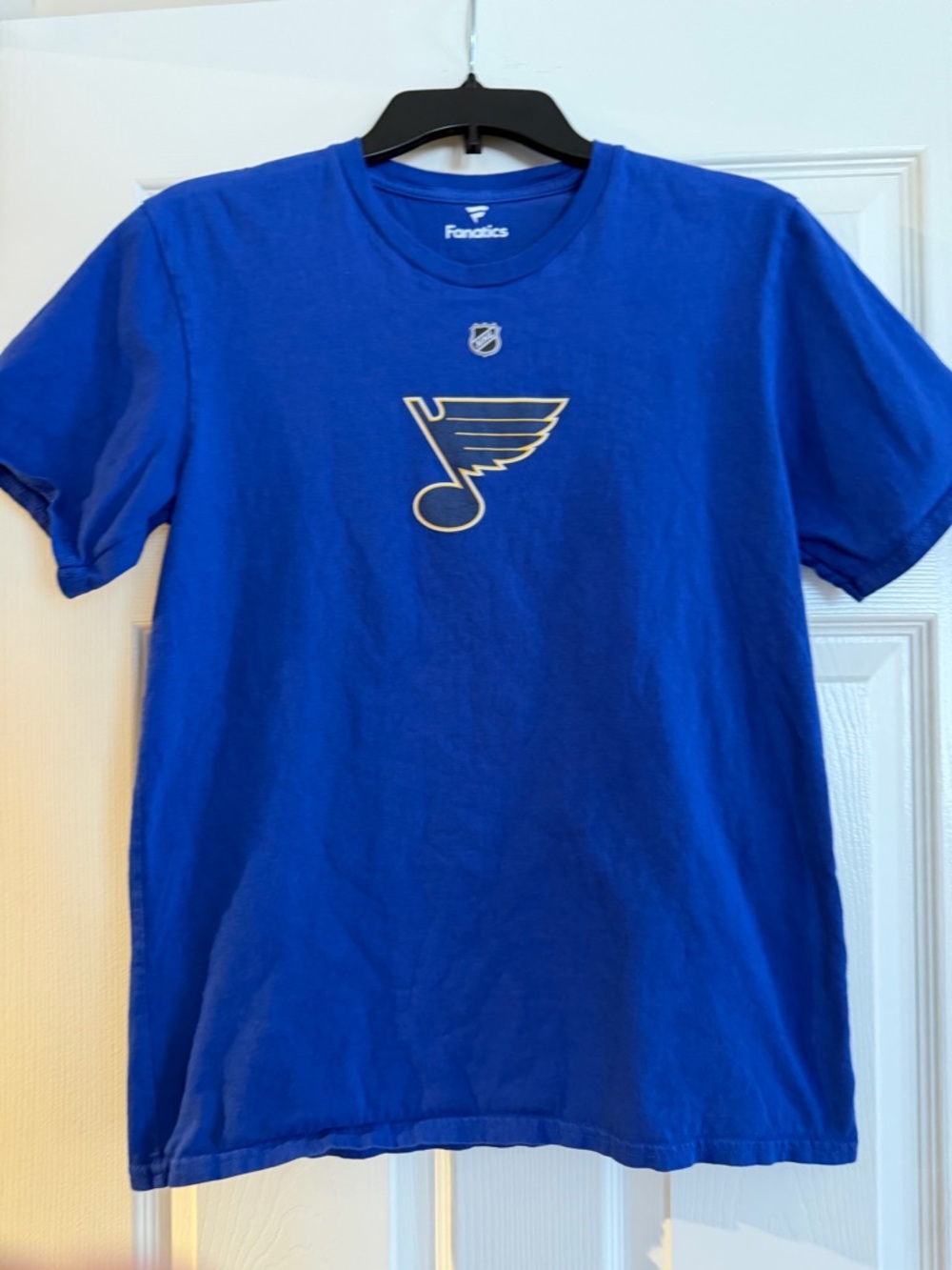 Fanatics St. Louis Blues Blue Logo T-Shirt Jordan Binnington #50